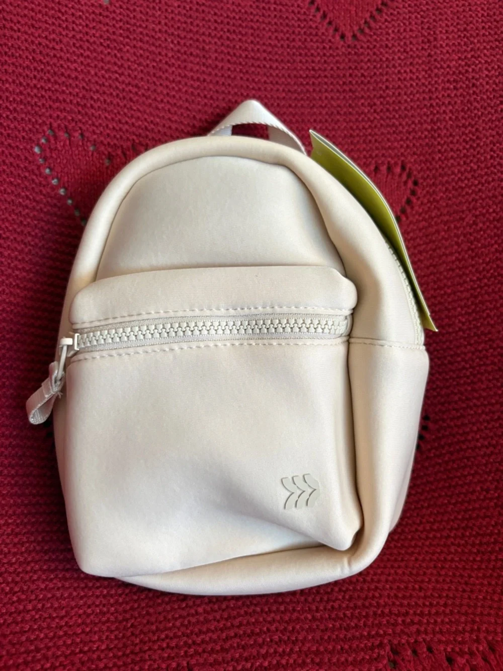 NWT All inMotion Cream Mini Backpack and Belt 2 Bag Set -Cream Women Bags